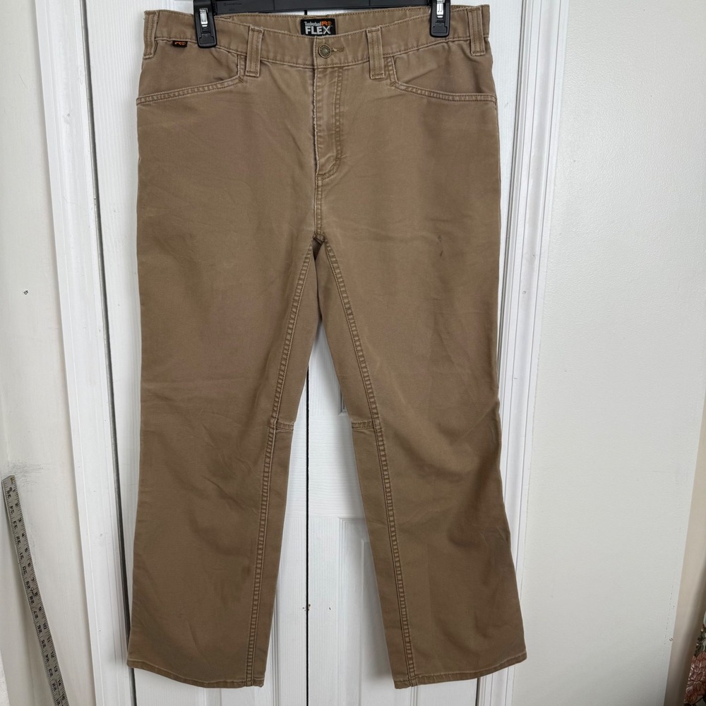Timberland PRO Flex Pants 36x30 Tan Straight Fit Gorpcore Utility Workwear‎